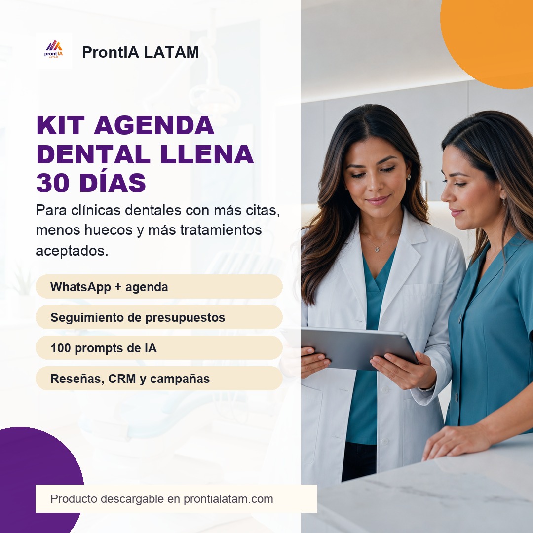 Portada del Kit Agenda Dental Llena 30 Días